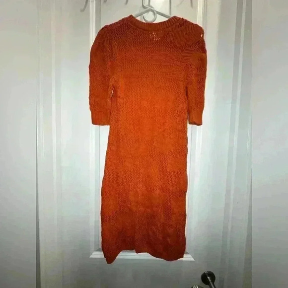 Anthropologie Maeve Pointelle Knit Mini Dress - Picture 4 of 5